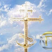 Кресты с напылением нитрид титана для православной церкви.