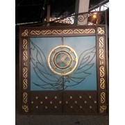 Ворота с казахским орнаментом. Решетки, перила,заборы фото