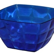 Салатник КВАДРО (М1356), объем чашки 2.0 литра. Цвет: красный, синий, прозрачный