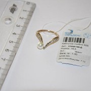 Кольцо серебряное позолоченное Арт К3ЖФ/186 фото