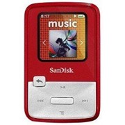Плеер MP3-MP4 SanDisk SDMX22-004G-E46R, МР3 Sansa Clip Zip 4GB Red (красный)