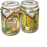 Огурцы маринованные «Еврейские» с добавлением семян горчицы, листа хрена и чеснока фото