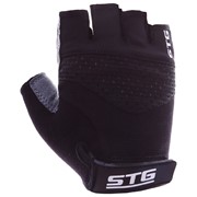 Перчатки велосипедные STG AI-03-202, размер S, цвет чёрный/серый фото