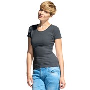 Женская футболка-стрейч StanSlimWomen 37W Тёмный меланж XXL/52 фото