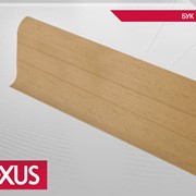Плинтус Нексус (Nexus) с мягким краем и кабель каналом №702 Бук фотография