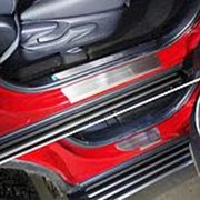 Накладки на пороги Lexus NX 300/300h/200/200t 2017-н.в. (лист шлиф.) фотография