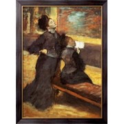 Картина Визит в музей, 1880, Дега, Эдгар фотография