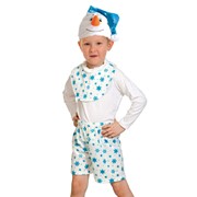 Карнавальный костюм для детей Карнавалофф Снеговик с манишкой детский, 92-116 см фотография