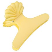 Зажим для волос пластиковый Бабочка ZB-1, 8см (03 Желтый) EVABOND фото
