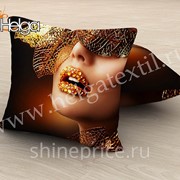 Золотой макияж арт.ТФП3121 (45х45-1шт) фотоподушка (подушка Габардин ТФП) фото