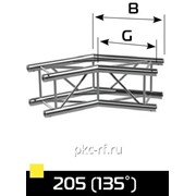 2-х сторонний угловой блок с углом 135 гр.14,7кг К4-350(260)PL-205Х