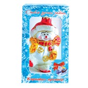 Новогодняя фигурка Снеговик с фонариком фотография