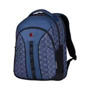 Рюкзак Sun WENGER 16'', синий со светоотражающим принтом, полиэстер, 35x27x47 см, 27 л фото