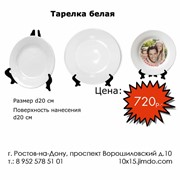 Нанесение фотографий на тарелке фото