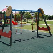 Резиновая плитка для детских площадок