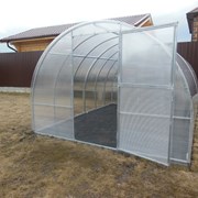 Теплицы из оцинкованной трубы размером 4м, 6м, 8м из трубы 40х20 и 20х20 Агро, Титан, Сибирская, Престиж. Полный комплает , поликарбонат . Доставка 14430-11-8 фото