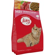 Сухой корм для котов с телятиной 400г - МЯУ фото
