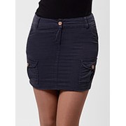 Темно синяя короткая юбка (Размер одежды: 42 размер (Size S)) фото