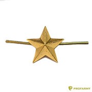 Звезда 13 мм металлическая золотистого цвета (ФМ-158)
