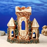 Декорация для аквариума “Крепость с куполами“, 10 х 20 х 22 см, микс фото