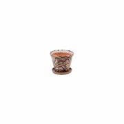 Кашпо керамическое с поддоном, d15,5х13 см, Ангоб Артикул GKL-002-15