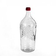Бутыль стеклянная "Виноград" 2 литра