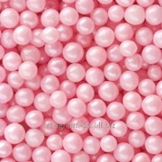 Посыпка Бусинка розовая жемчужная 3 мм фотография