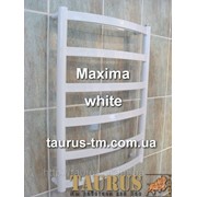 Белый полотенцесушитель Maxima 6/450 из нержавеющей стали фото