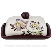 Масленка пурпур 17*12,5 см. Высота=8,5 см. фото