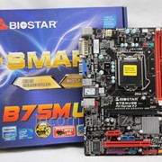 Материнская плата LGA-1155 BioStar B75MU3B Intel B75 2 HD Graphics Micro-ATX 2x USB3,0 Box фото