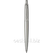 Ручка Паркер шариковая Jotter Premium Shiny Stainless Steel Chiselled фото
