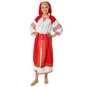 Карнавальный костюм для детей Птица Феникс народный с красной поневой взрослый, 42-52 фото