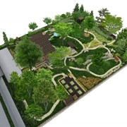 Ландшафтное проектирование домов, садов фотография