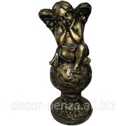Статуэтка Ангел Девочка на шаре бронза