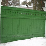 Забор деревянный 1023 фото