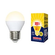 Лампа светодиодная, шар, матовая, серия Norma LED-G45-11W E27 VOLPE