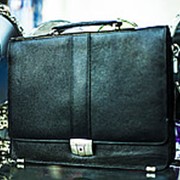 Мужская сумка-портфель SEHGAL 28х37см черная фотография