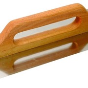 Терка нержавеющая с деревянной (бук) ручкой 125*380 мм Mastertool 08-3400 фото