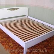 Белая кровать Фантазия (190\200*160) массив - ольха