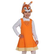 Карнавальный костюм для детей Карнавалофф Белочка озорная плюш детский, 92-122 см фото