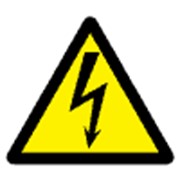 Знаки предупреждащие Опасность поражения электрическим током фотография