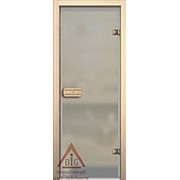 Дверь для сауны АКМА Aspen 7х19 (матовое бесцветное, коробка осина)