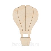 Товары для хобби Gamma Заготовка деревянная Подвеска “Воздушный шар“ 7*11см фото