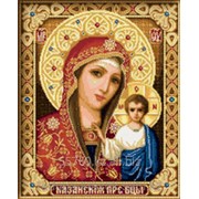 Картина стразами Казанская Икона Божией Матери 30х40 см фотография