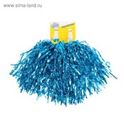 Гофрированные помпоны, набор 2 шт., цвет синий фото