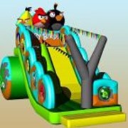 Горка -Angry Birds Батут премиум. фото