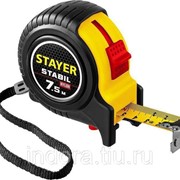 STAYER STABIL 7,5м / 25мм профессиональная рулетка в ударостойком обрезиненном корпусе с двумя фиксаторами фото