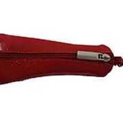Женская красная ключница из лакированной натуральной кожи фотография