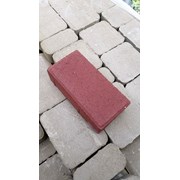 Плитка тротуарная Кирпичик бордовый цвет