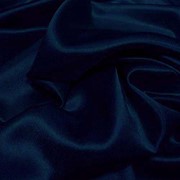 Атлас однотонный тонкий темно-синий (А 03/200) фото
